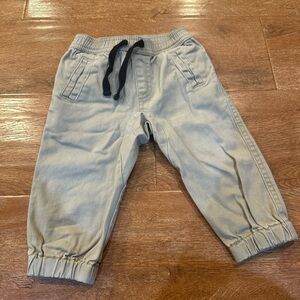 Kids Light Brown Joggers with Black Drawstring